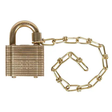 Abus 41Usg-Mb/40 Kd Chain Padlock, Keyed Different, Standard Shackle, Square