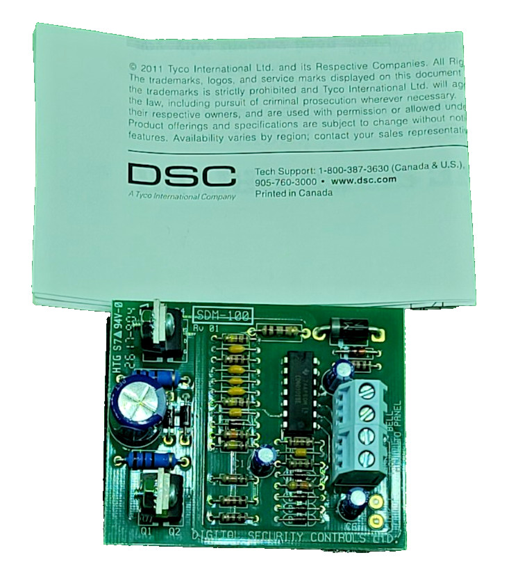 DSC SDM-100 Siren Driver Module Control Board Security Alarm Fire System Panel