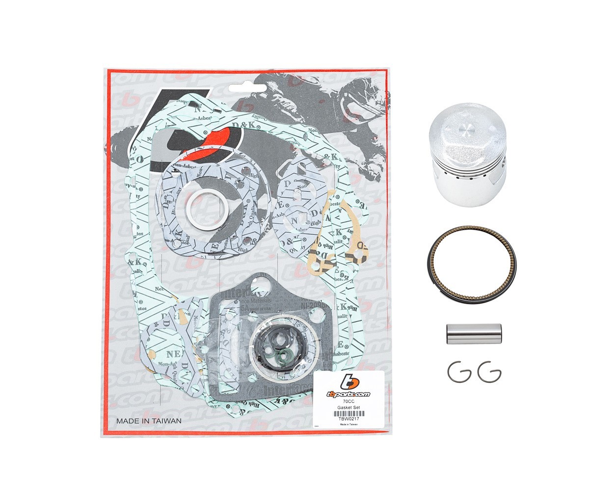 TB Parts Piston & Gasket kit - Honda ATC70, TRX70, & SL/XL70 - STOCK BORE