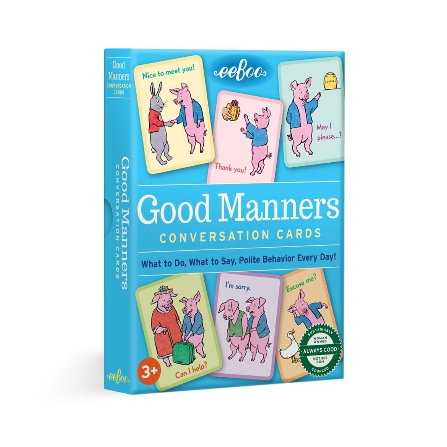 eeBoo: Good Manners Conversation Flash Cards, Helps Children Learn What to do...