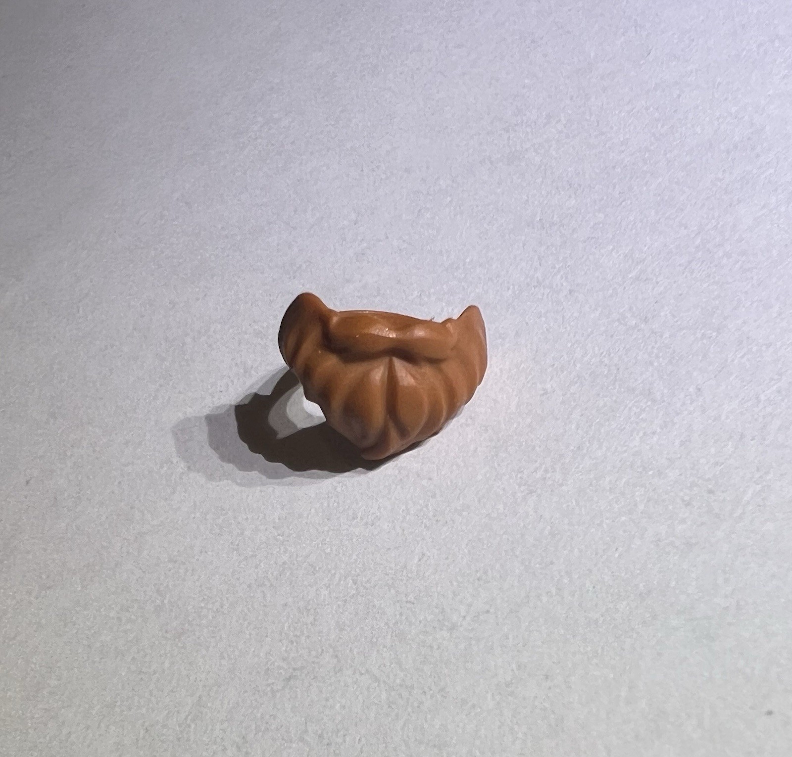 Lego Minifigure Dark Orange Brown Beard  Old Man Hair Wig Minifigure New City