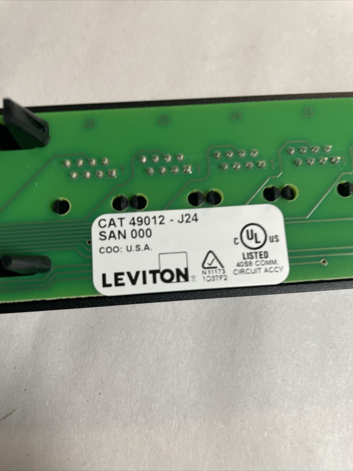 Leviton 24-Port 1RU Voice Grade Patch Panel 49012-J24 Cable Management @MB43