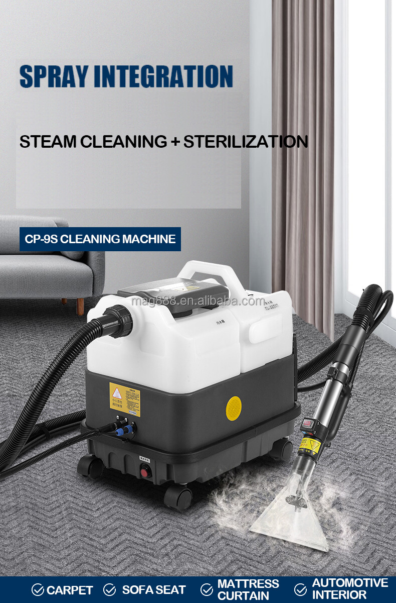 CP-9S Hot Water Extractor Carpet Cleaning Machine Steam Washer Car Wash Machine
