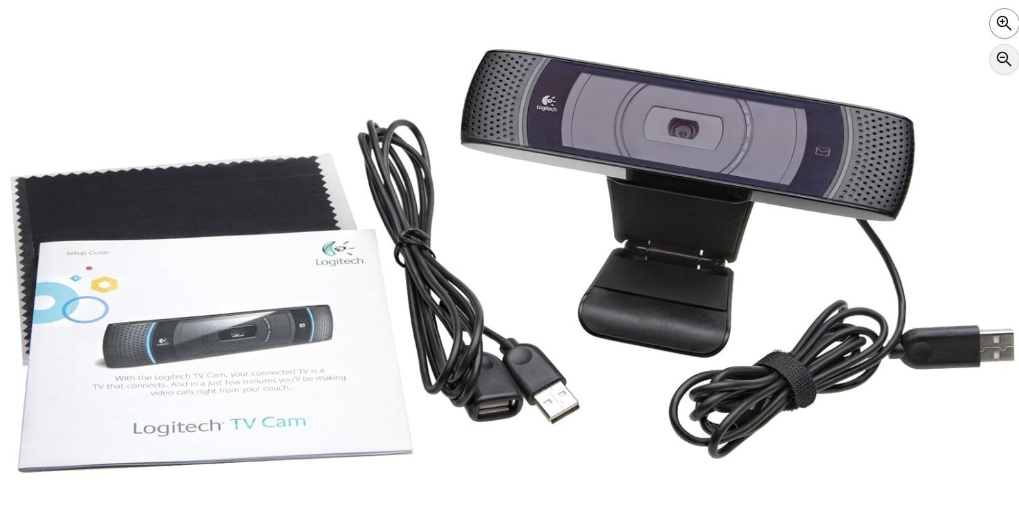 Logitech TV Cam HD Webcam 720p Widescreen for Video Calls & Streaming