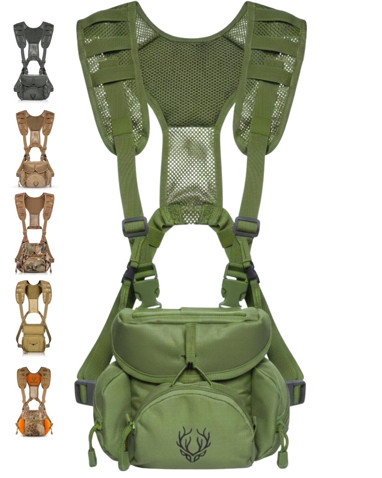 Binocular Harness 7 inches wide x 3.5 long x 6.5 deep, Green