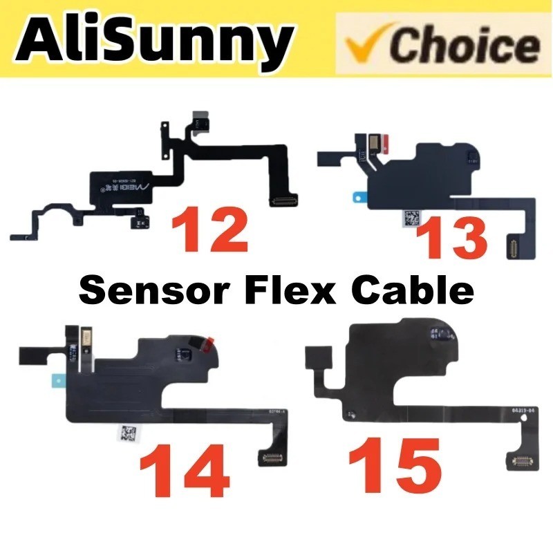 iPhone Earpiece Proximity Sensor Flex Cable Mic 11 12 13 14 15 Pro Max Repair
