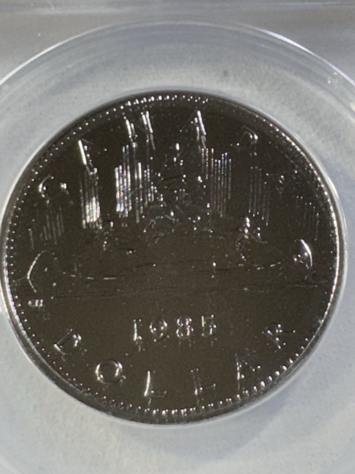 1985 Canada $1 Voyageur Graded MS 68 by ANACS Proof Like