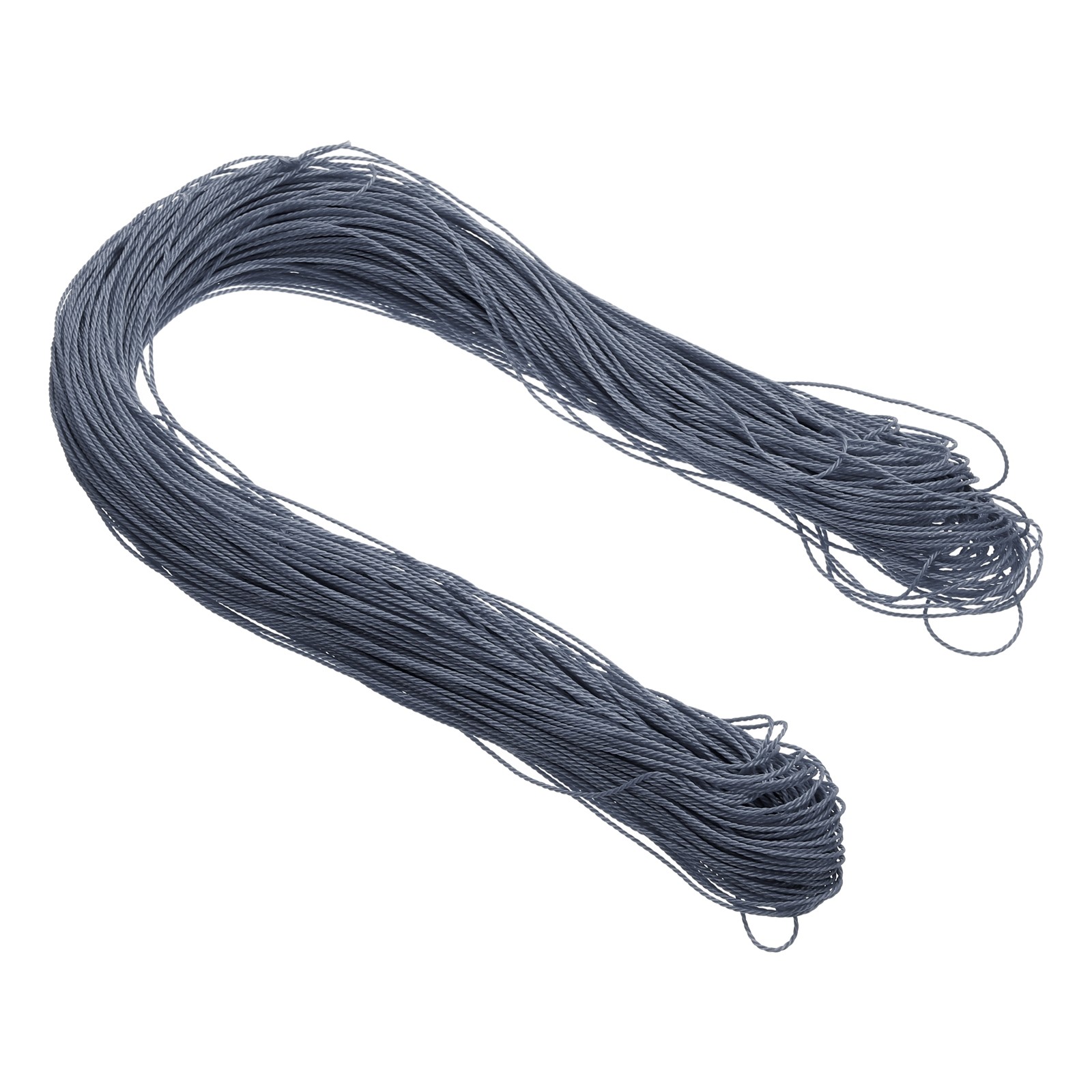 1mm 109 Yard Waxed Polyester Cord Gray for Jewelry Making