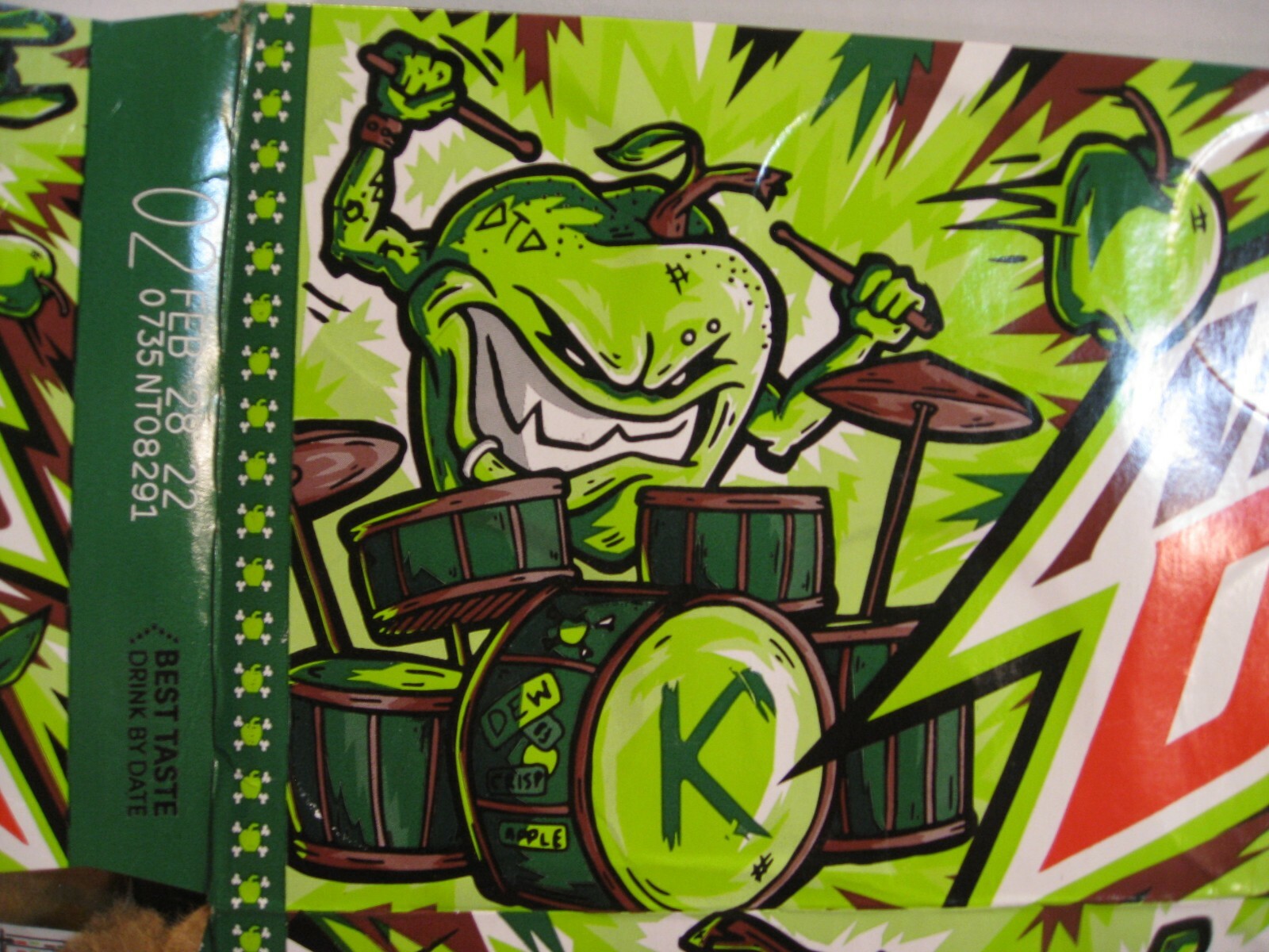 Mountain Dew EMPTY Box Carton - Thrashed Apple - 2022