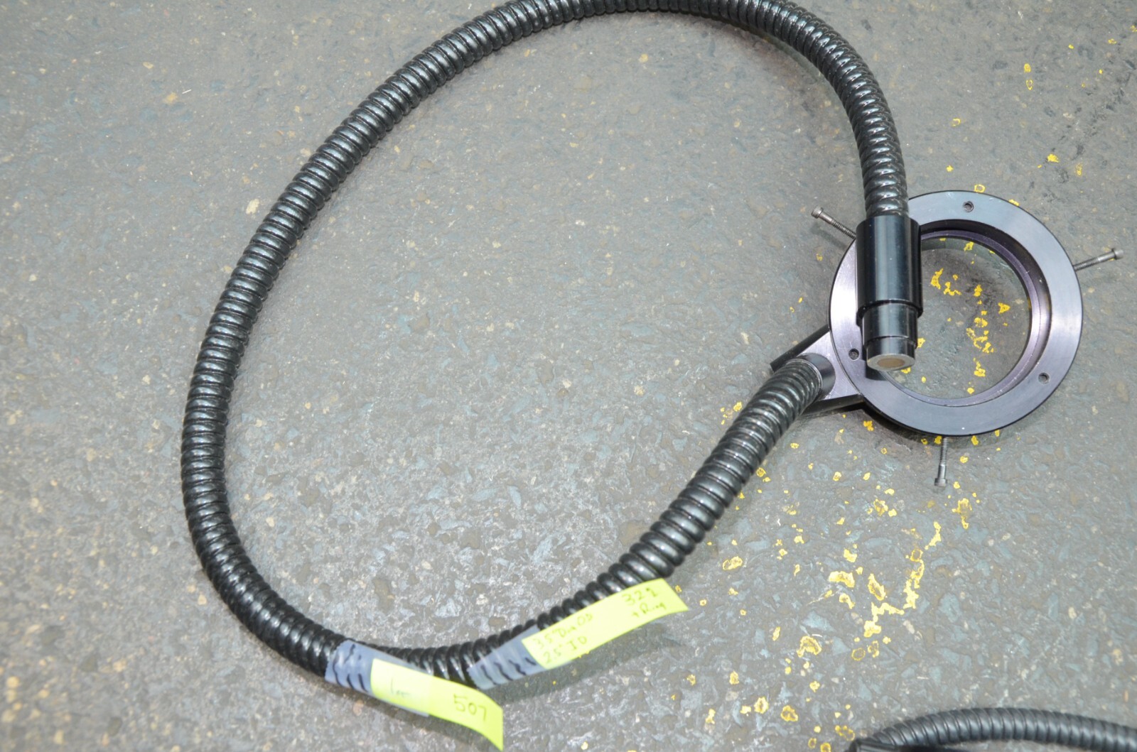 32" Long Fiber Optic Ring Light Source 3.5" OD 2.5" ID Ring & 9/16 Input