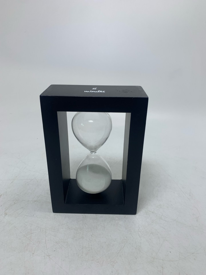 HOUR GLASS IN FRAME.