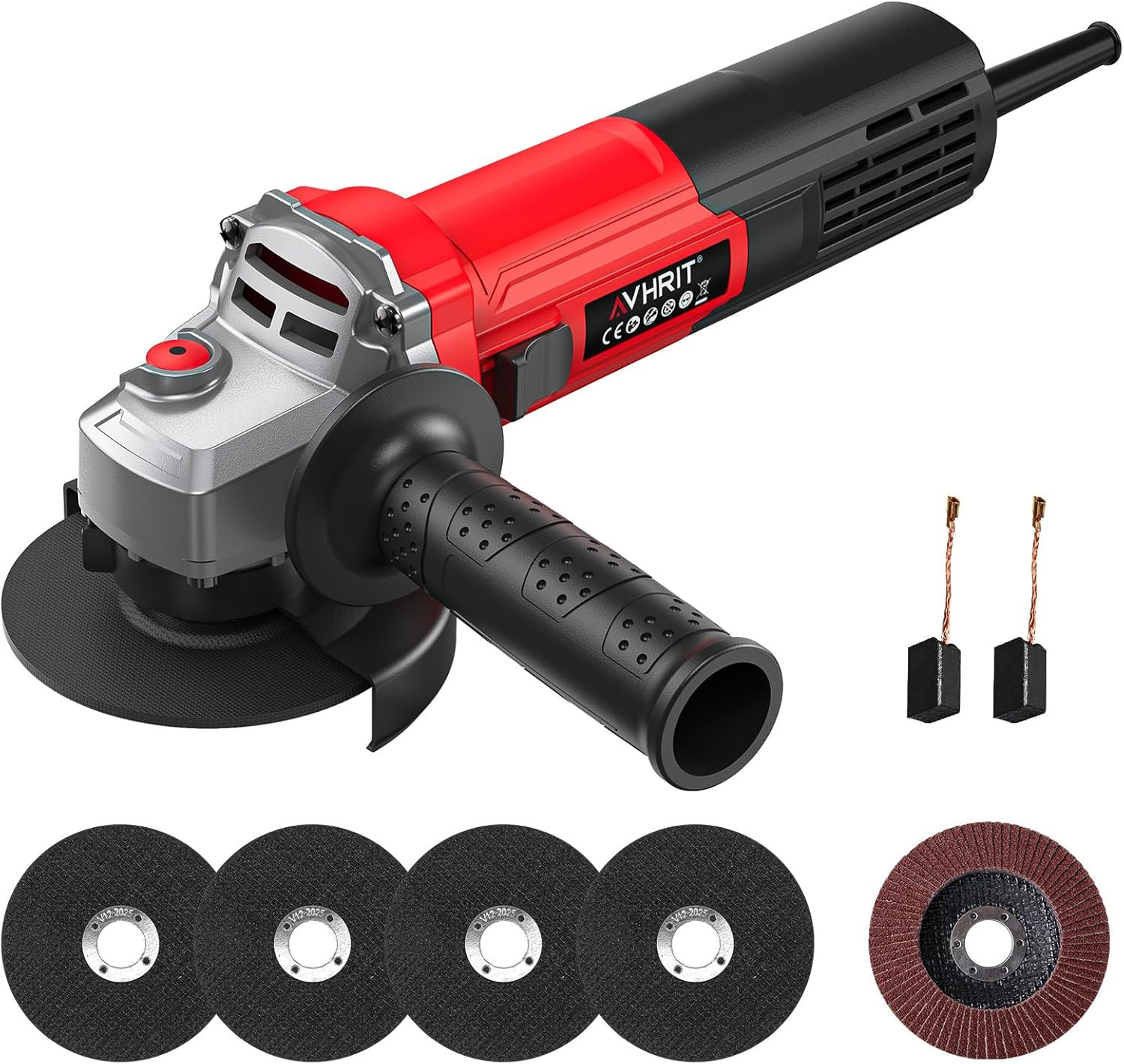 Angle Grinder 10 Amp, 4-1/2 Inch Power Angle Grinder Tools with 13000 RPM, 1200W