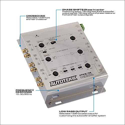 Silver ATK2 3X Active Crossover Processor – 8.5 Volts – 2-Way and 3-Way