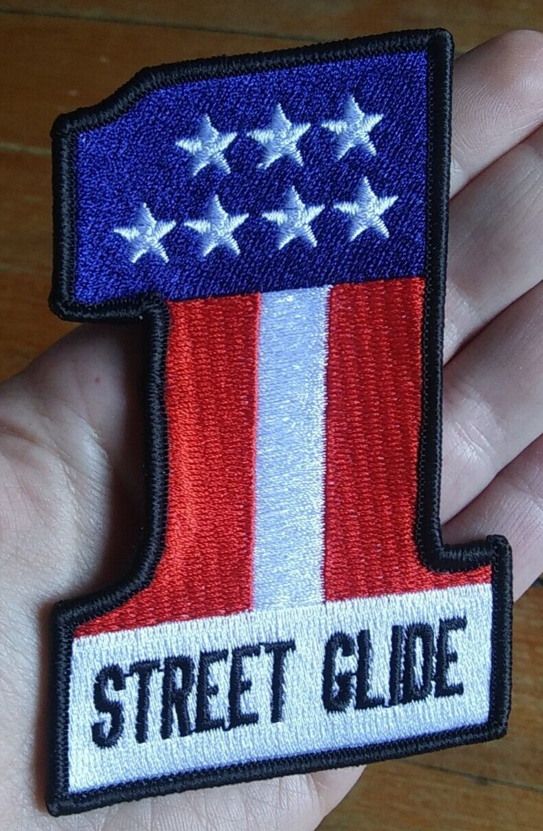 HARLEY D #1 ~ STREET GLIDE ~ Evil Knievel USA #1 Motorcycle Jacket Biker PATCH