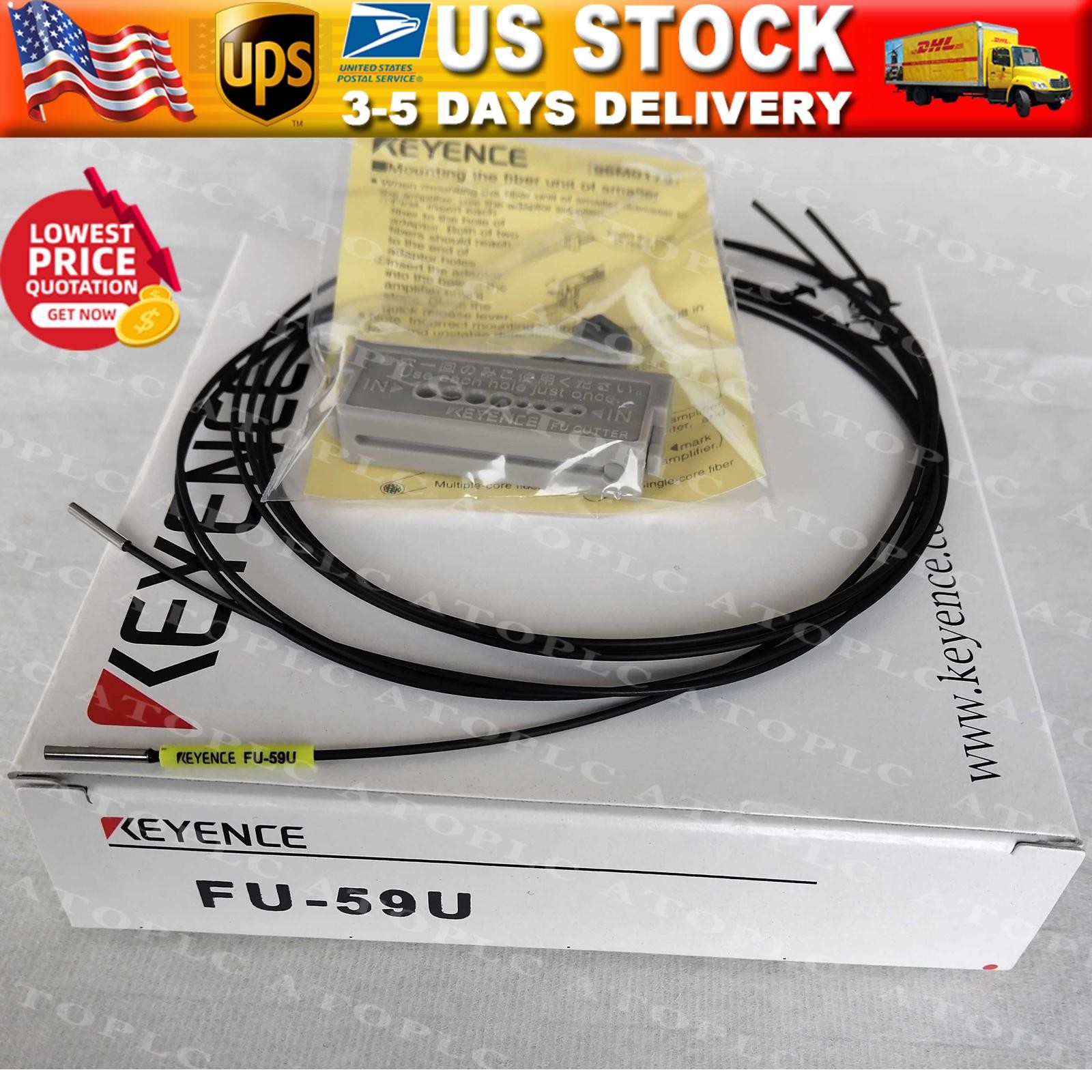 1PC Keyence FU-59U Fiber Optic Sensor FU-59U New In Box US Free TAX