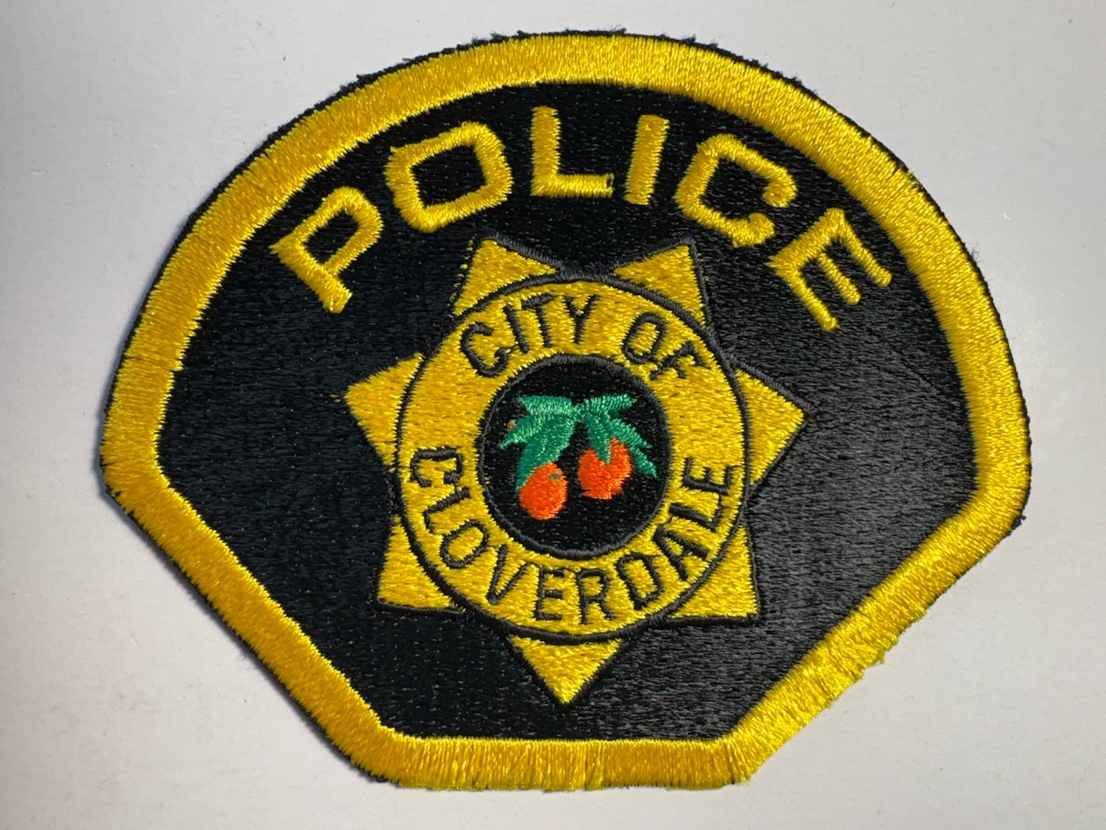 Cloverdale California Police Patch
