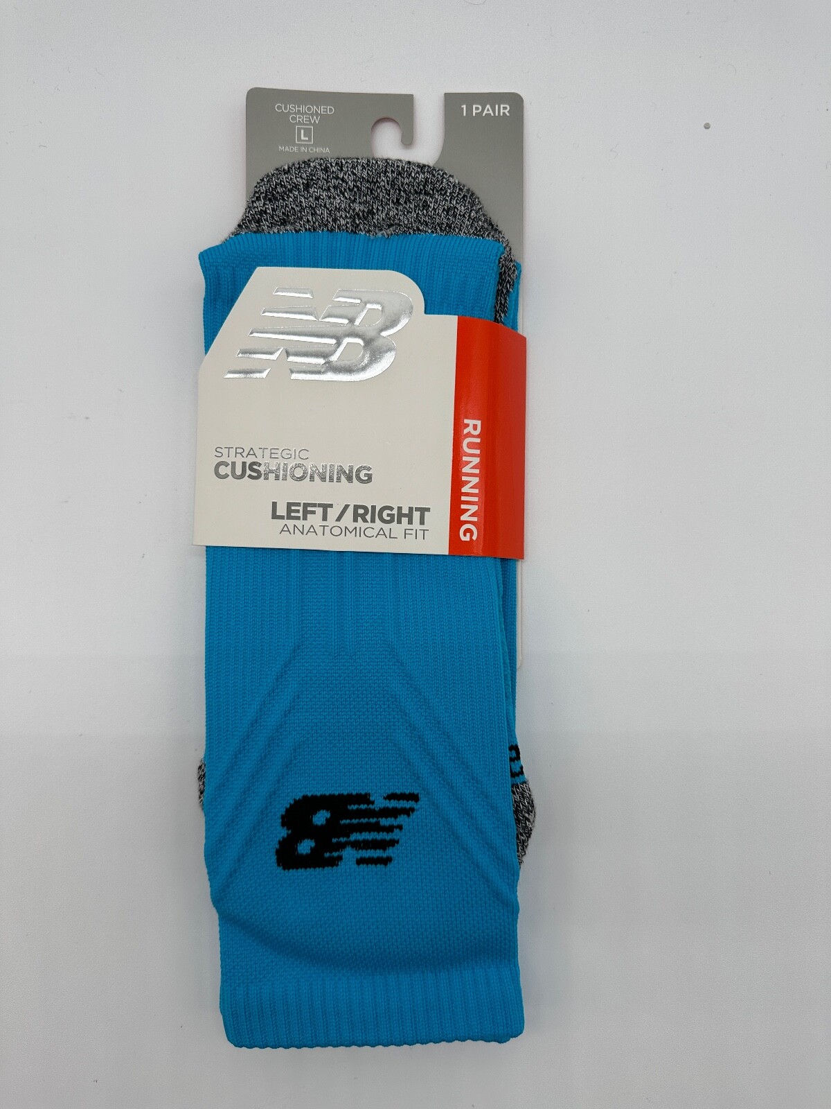 New Balance Running Strategic Crew Socks Anatomical Fit Mens/ Women Large