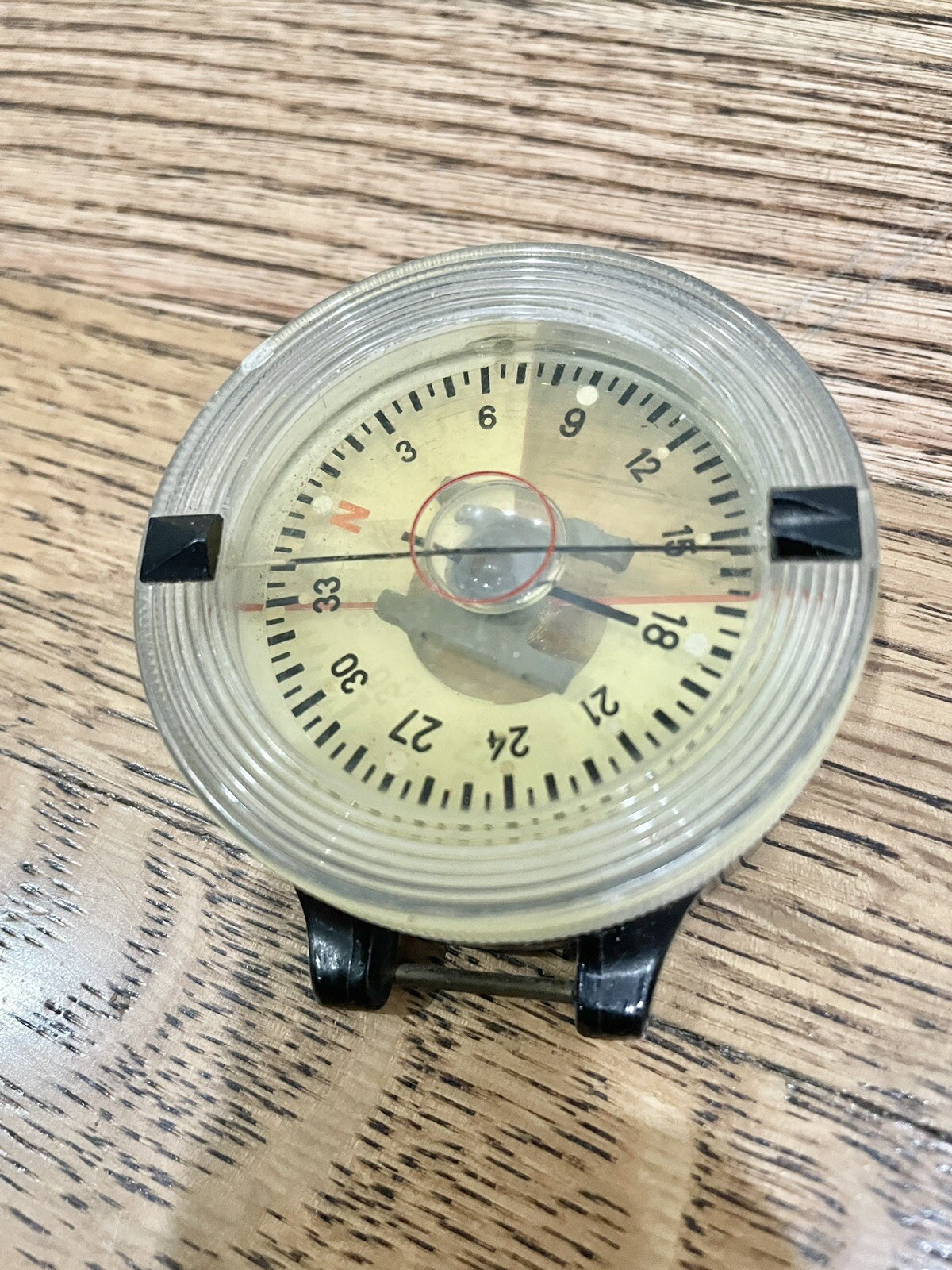 WW2 GERMANY PILOT LUFTWAFFE KADLEC AK39 NAVIGATION WRIST COMPASS NL *NO BAND*