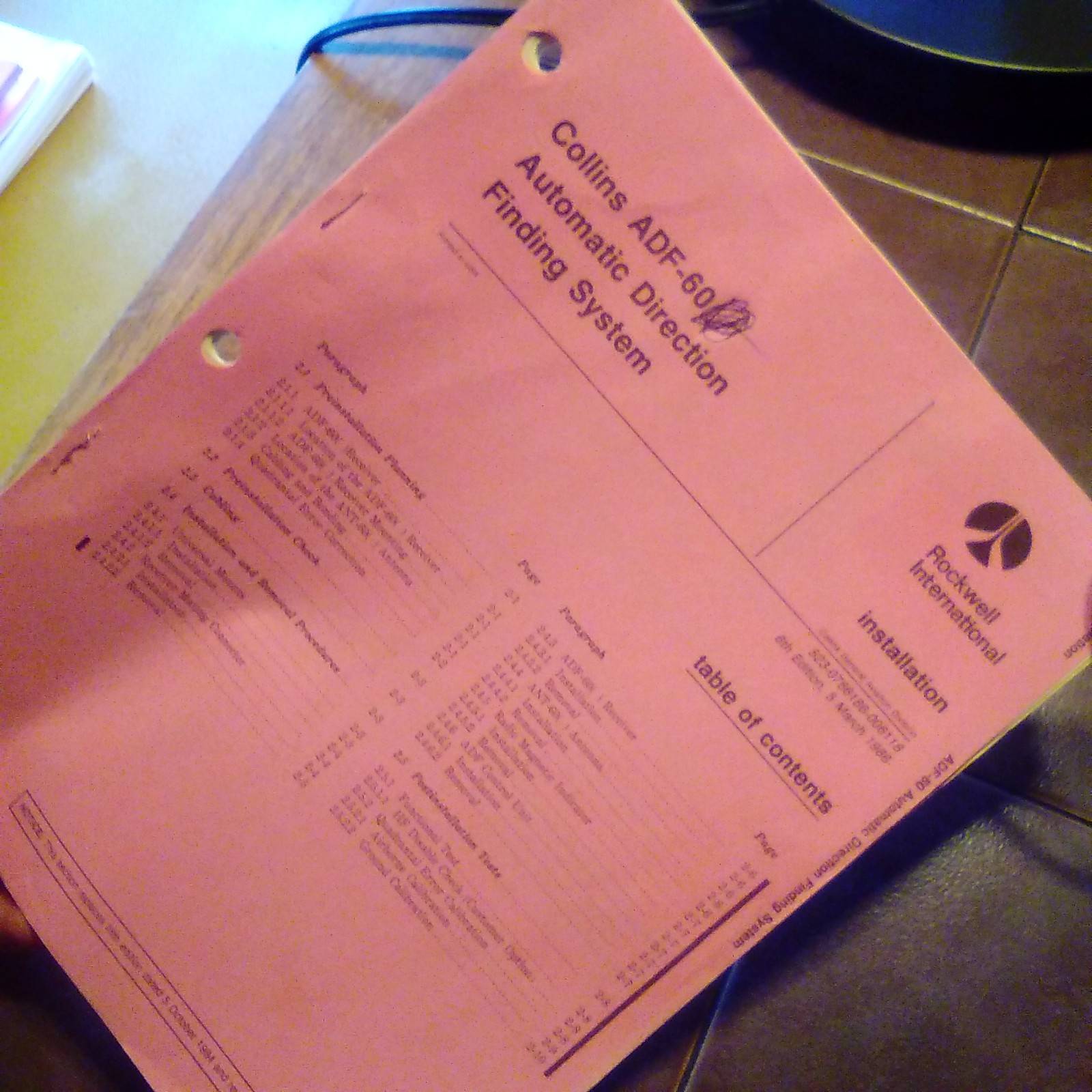 Collins ADF 60 install manual