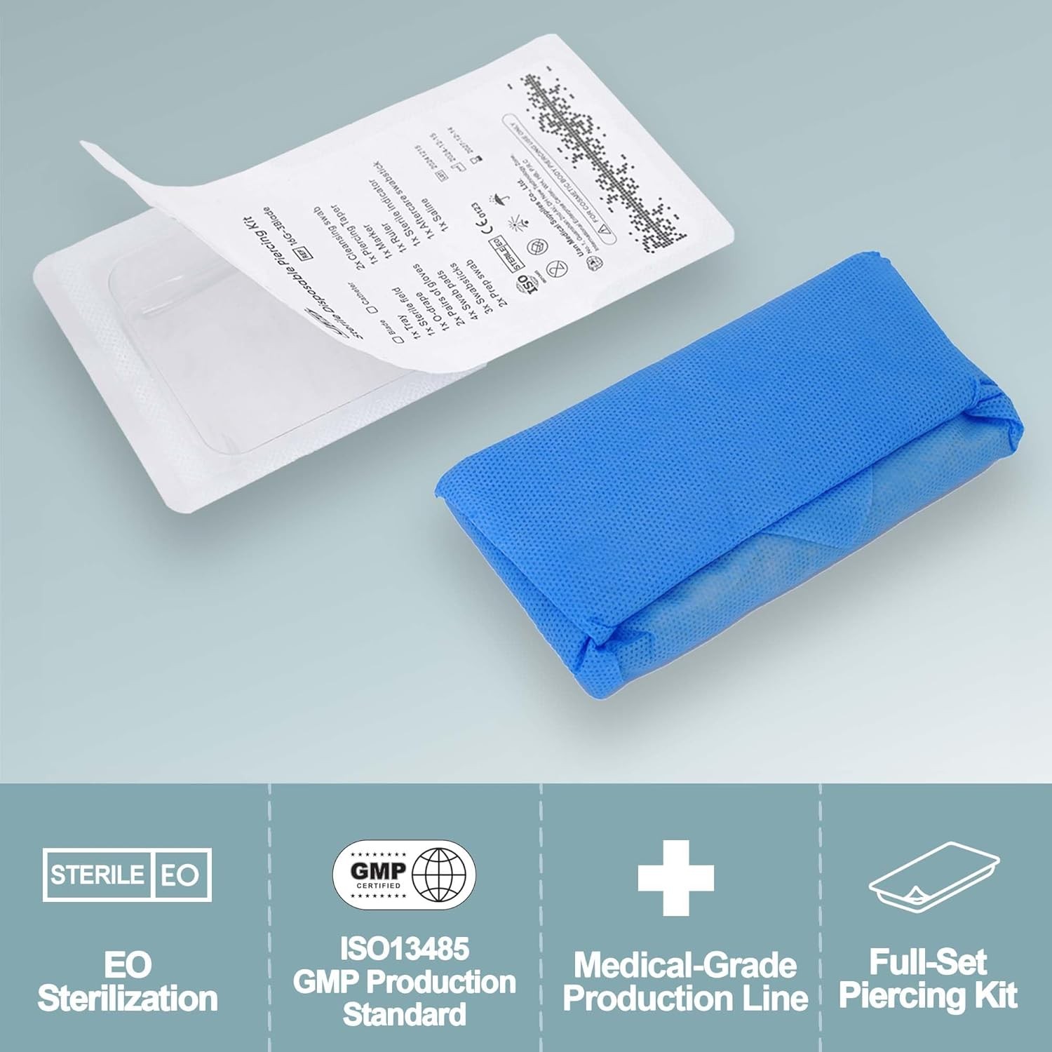 UAN Titanium Jewelry Sterile Piercing Kit - Body (16G)