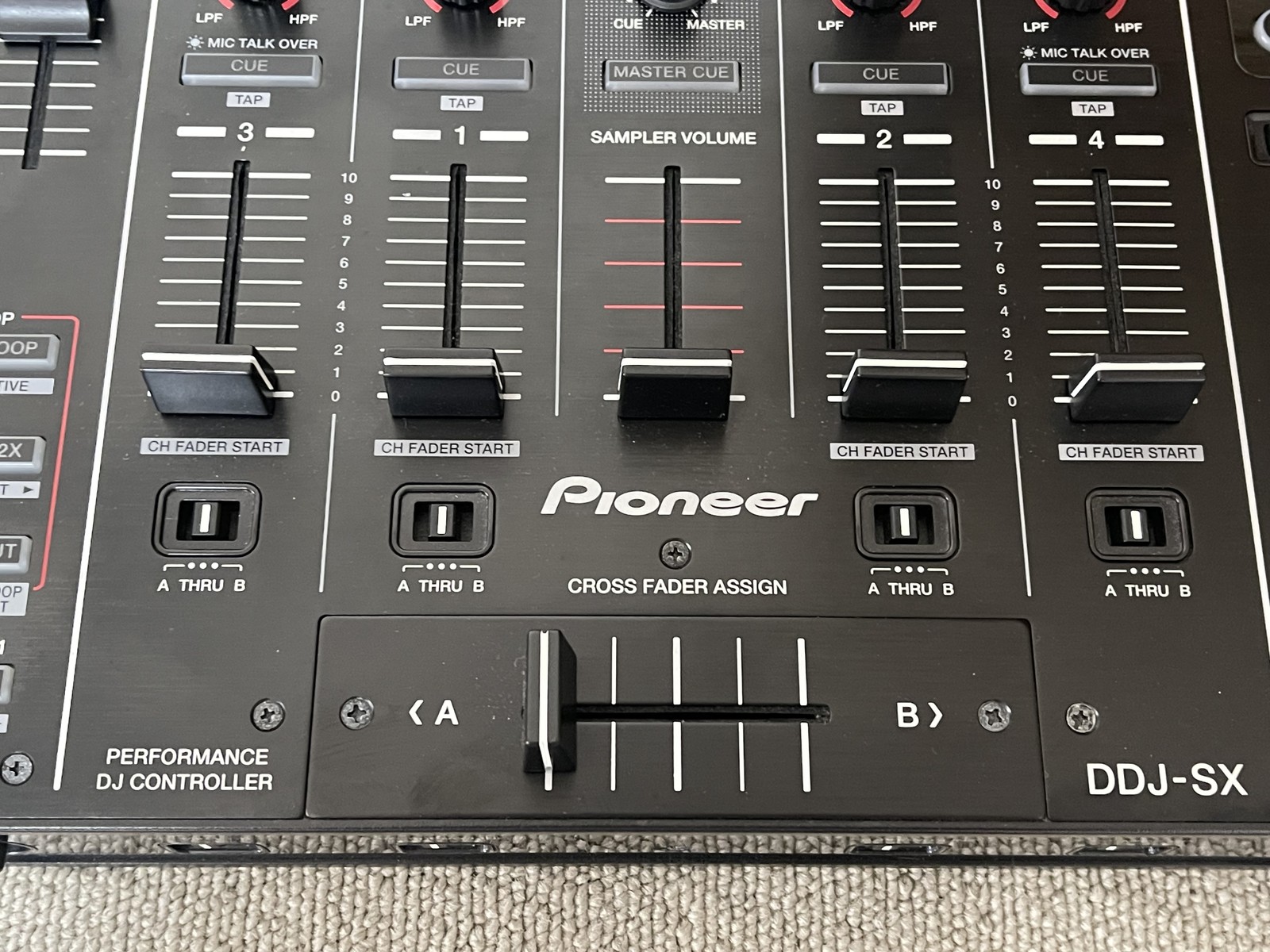Pioneer DDJ-SX Serato DJ Controller Performance 4ch w/ AC Adapter Tested