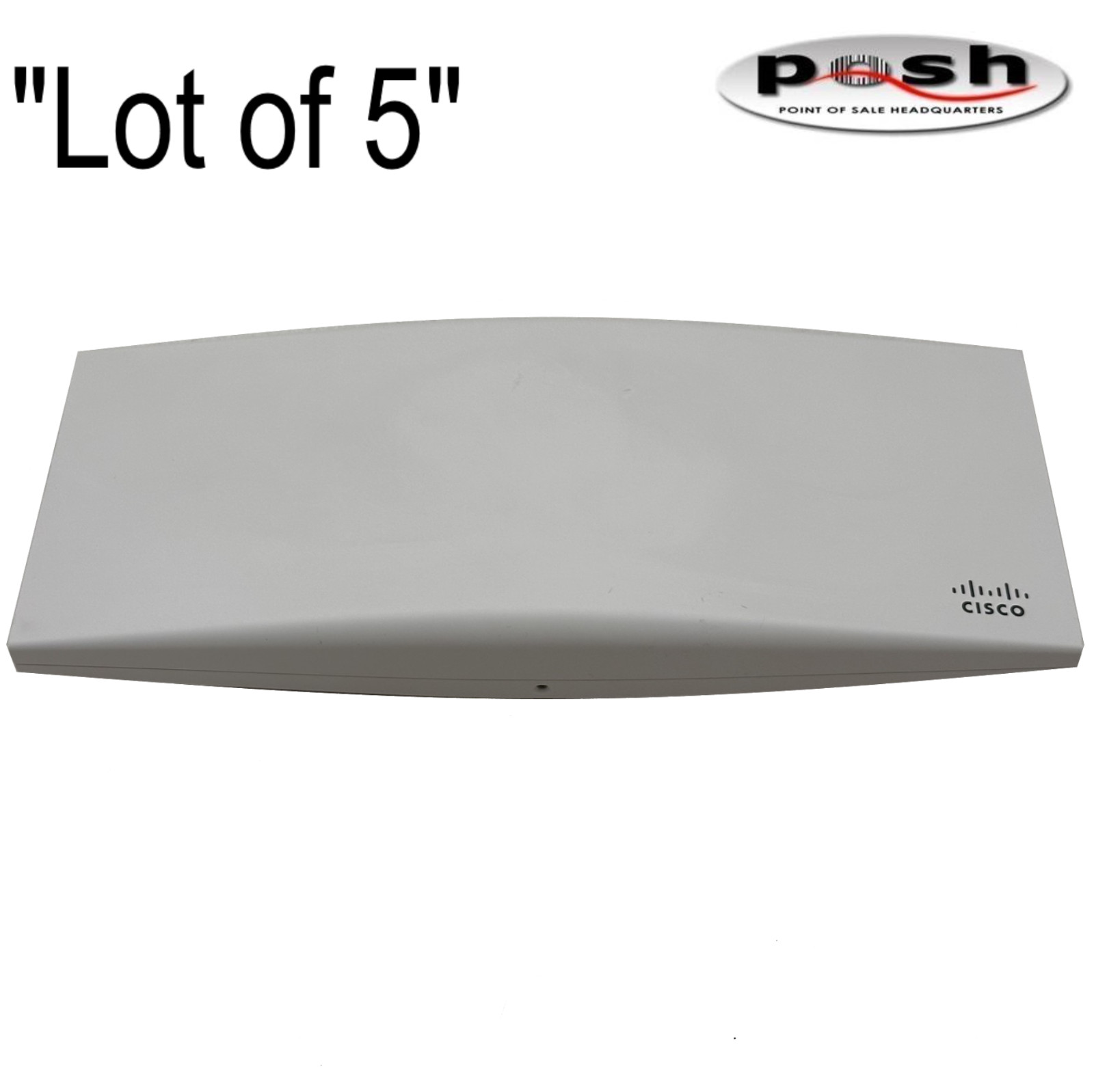 Lot of 5 Cisco Meraki MR45-HW Wireless Access Point w/ Wall Mounting - Unclaimed