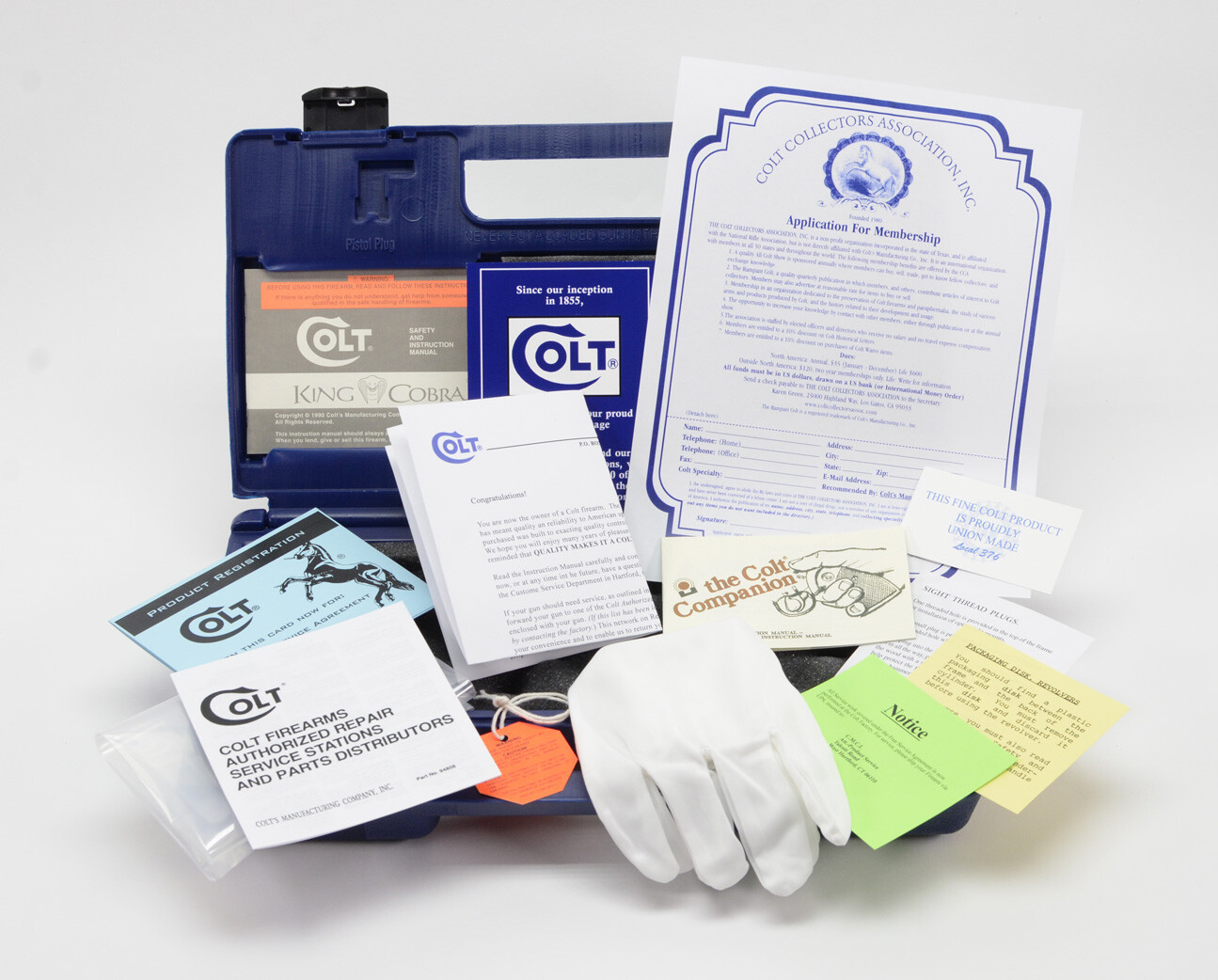 Colt King Cobra Box, OEM Case With 1990 Manual, And Much More!