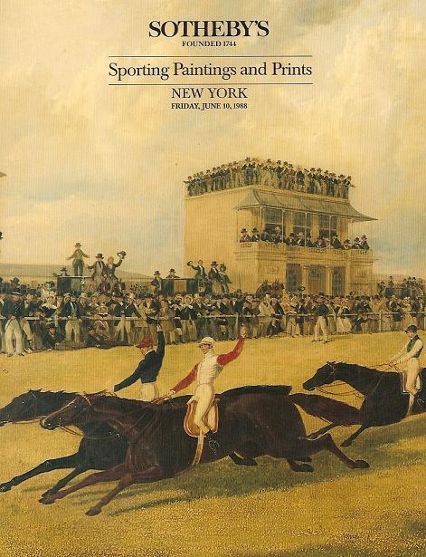 Sotheby's Sale 5731 Sporting Paintings Prints Horses Dogs Auction Catalog 1988