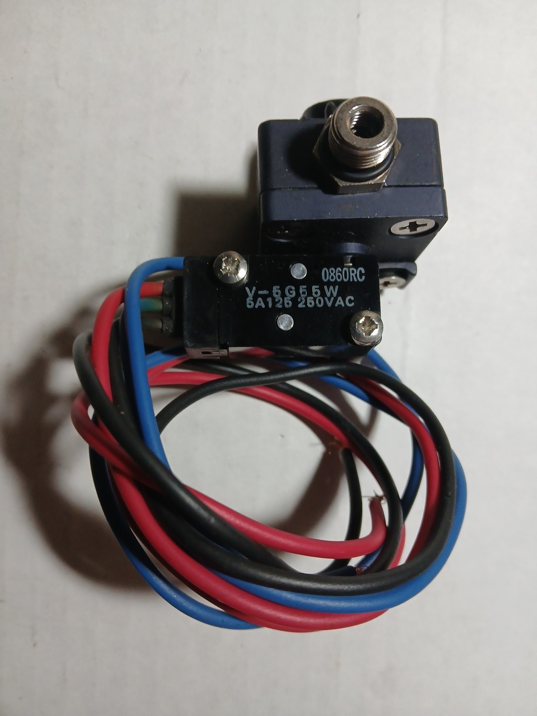 PIAB VACUUM SWITCH 3116034 31.16.034 V-5G55W 5A 125V 250V 125VAC 250VAC