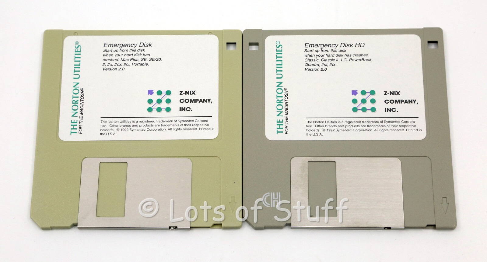The Norton Utilities 2.0 Software For Mac On 3.5 - Inch Floppy Disk Vintage w/SN