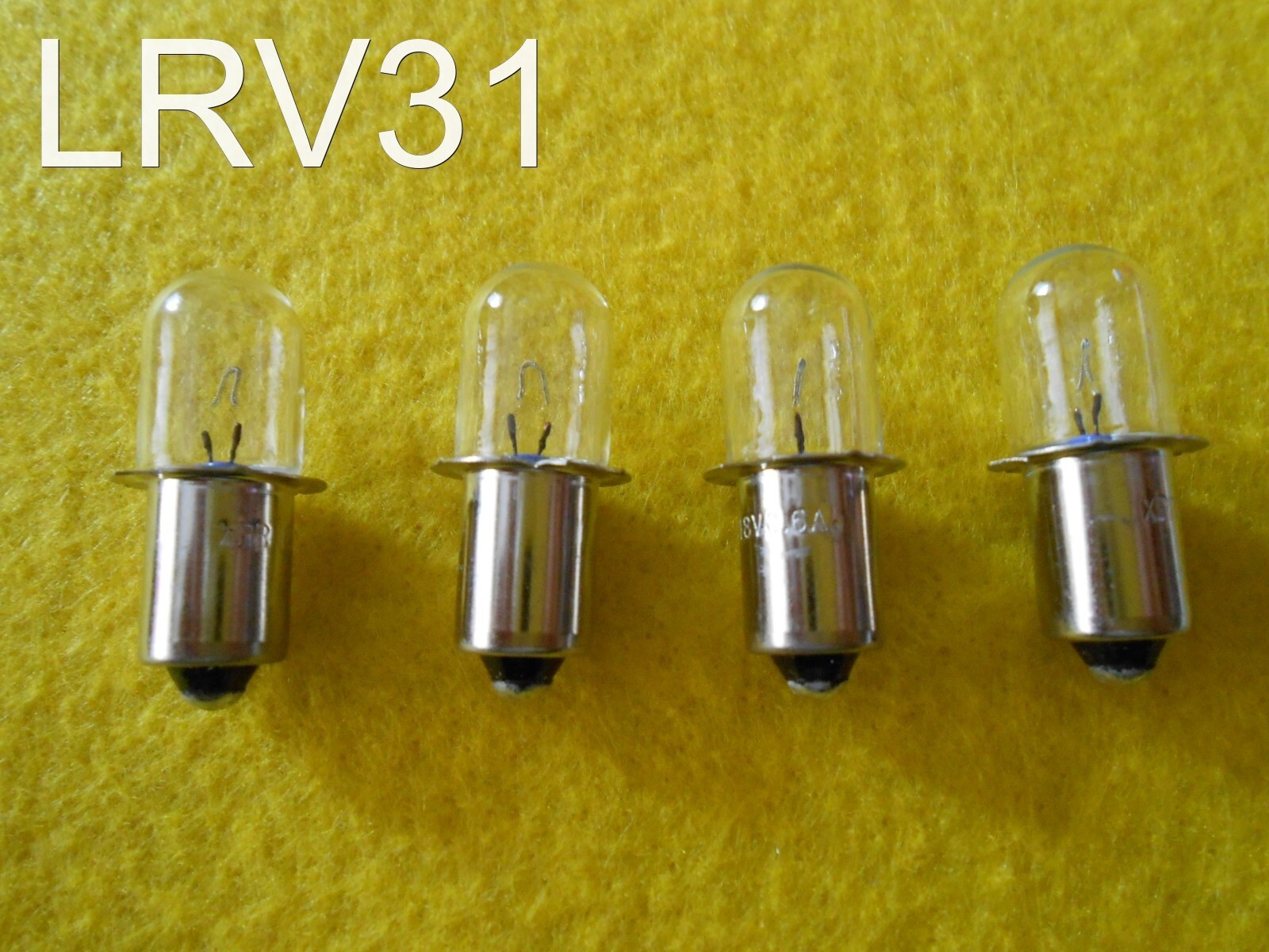 4x DEWALT 18v Xenon Replacement Flashlight Bulbs / Top Quality 15 Year Seller