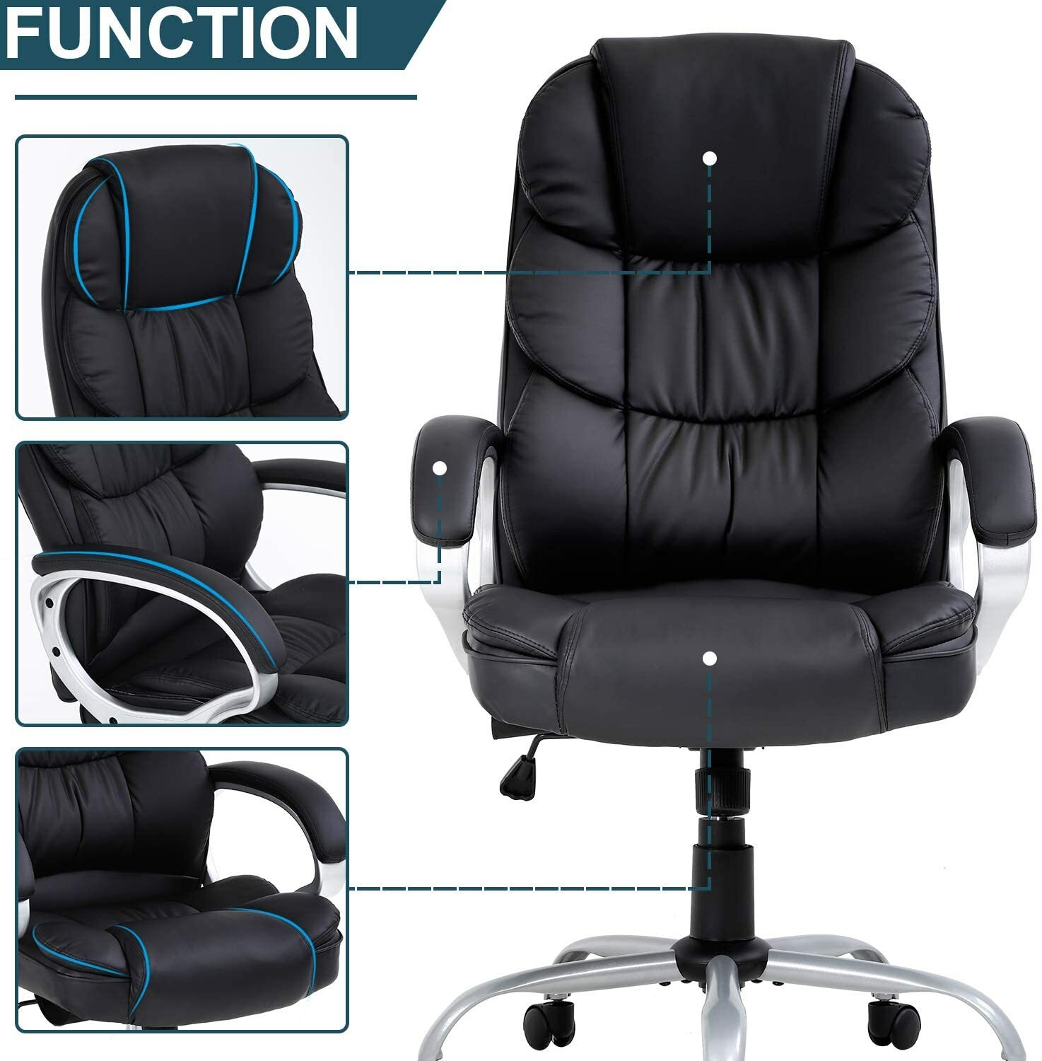 Ergonomic Office Chair Computer Chair High Back Desk Chair Executive Task Chair