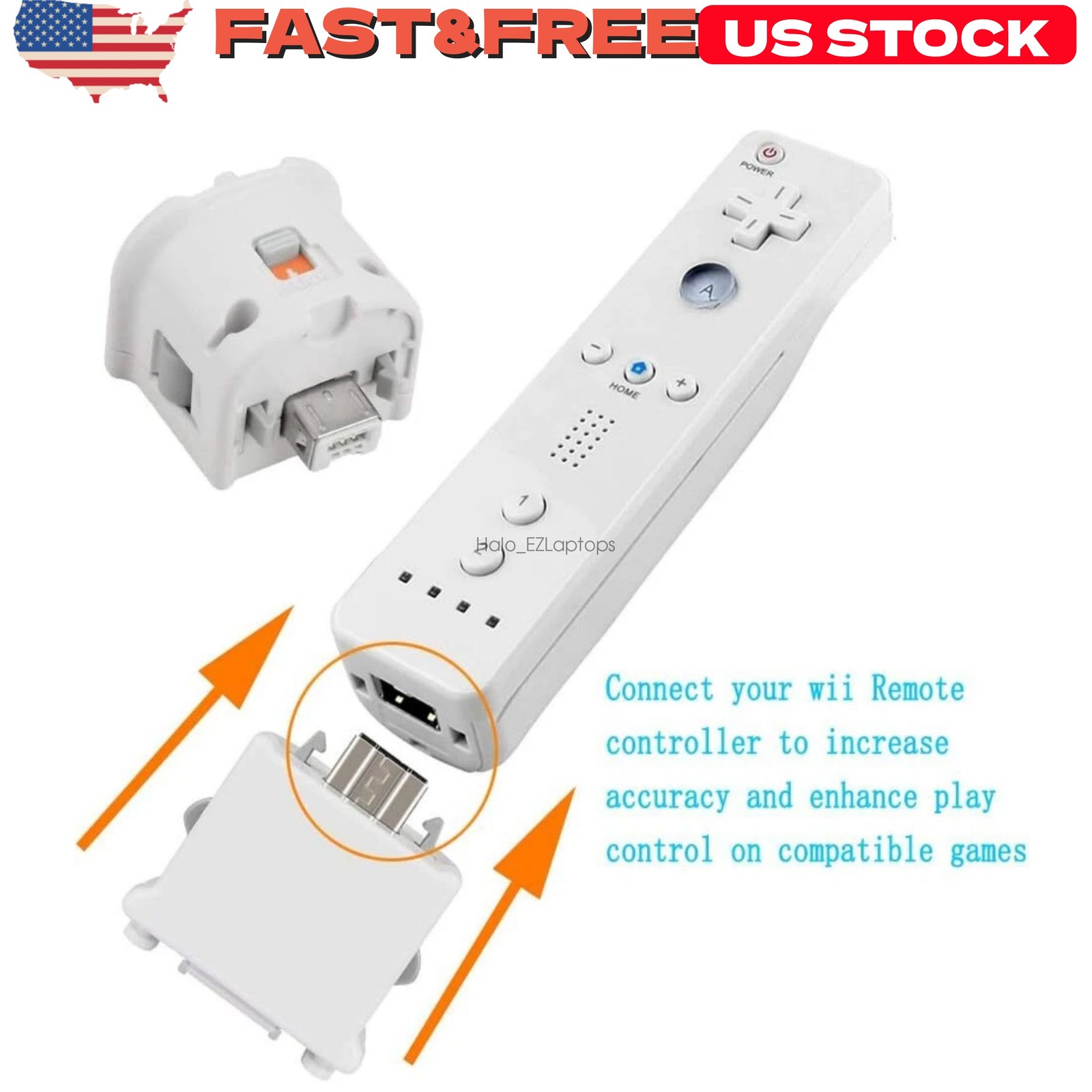 2Pack Sensor Adapter Attachment For Nintendo Wii /Wii Motion Plus U Controller