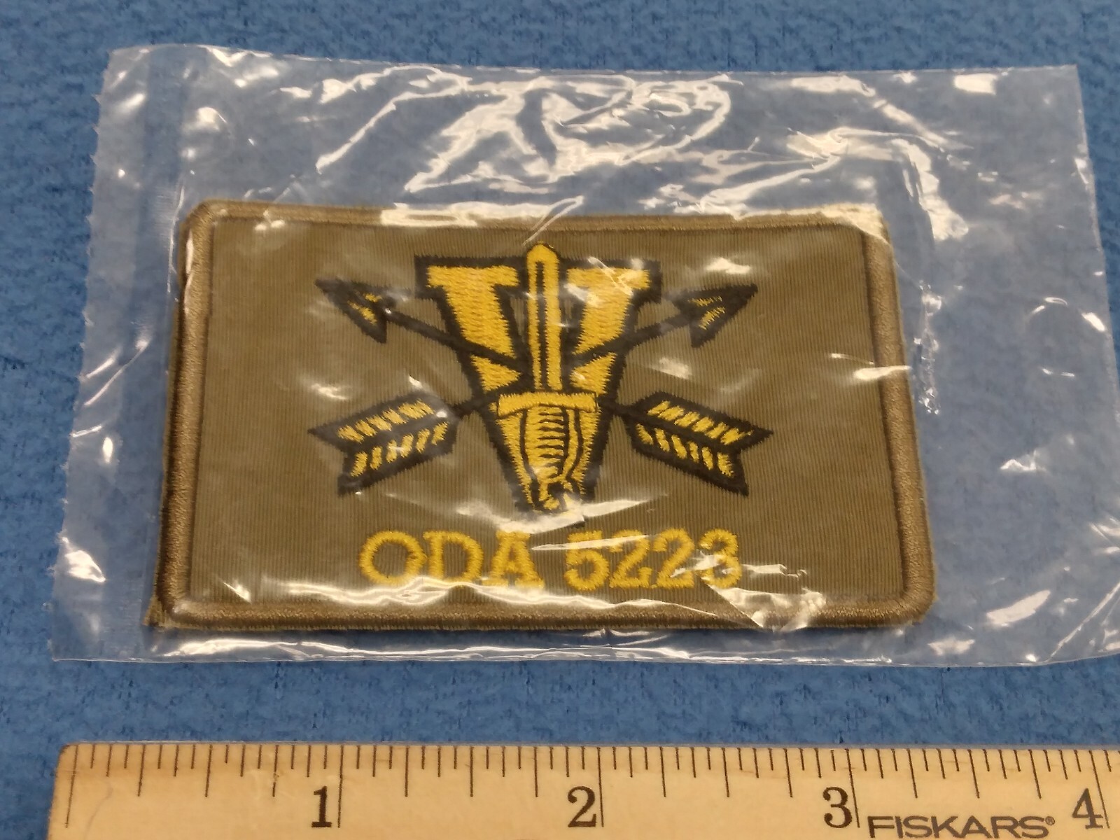 Special Forces  ODA - 5223 PATCH - YELLOW LETTERS- SEALED BAG