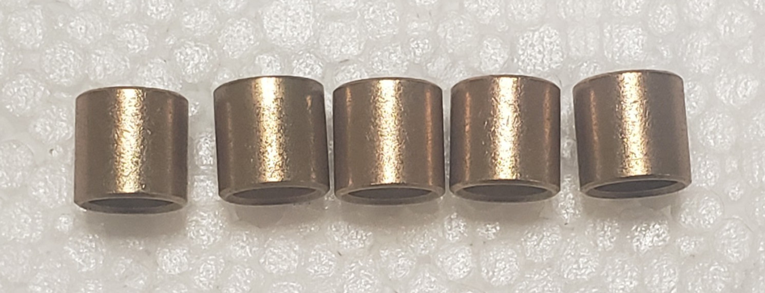 (Lot of 5) Bronze Bushing 3/8" ID X 1/2" OD X 1/2" Long Bearing Sleeve NEW