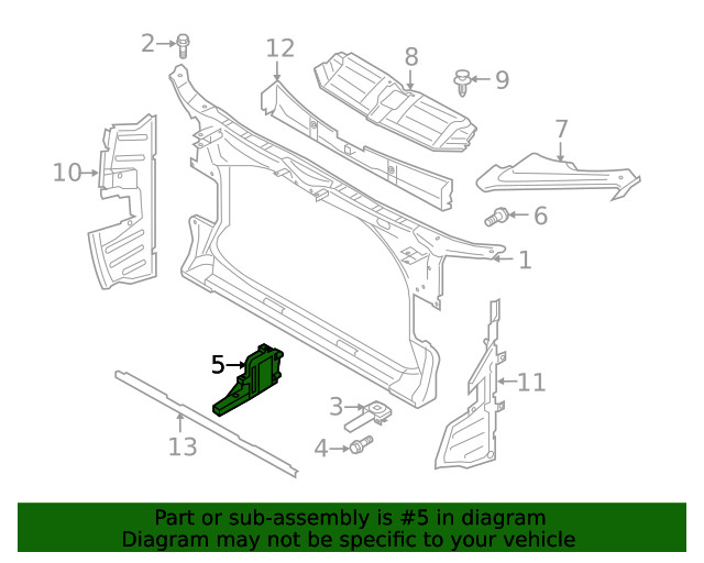 Genuine Audi OEM Bracket Mounting Bracket 4G8-805-608 A6 A7 New