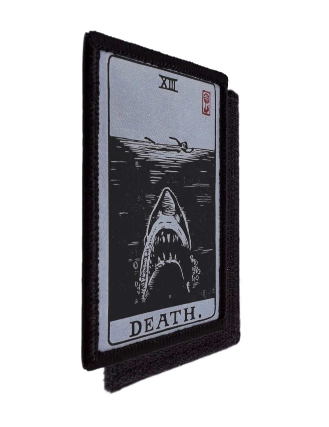 Death Tarot Card Jaws Patch Shark Morale Army Tactical Hook [sub]