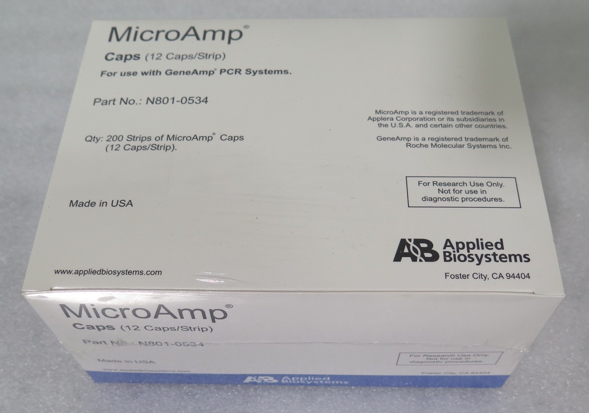 R199813 Applied Biosystems MicroAmp Caps N801-0534 12 Caps/Strip