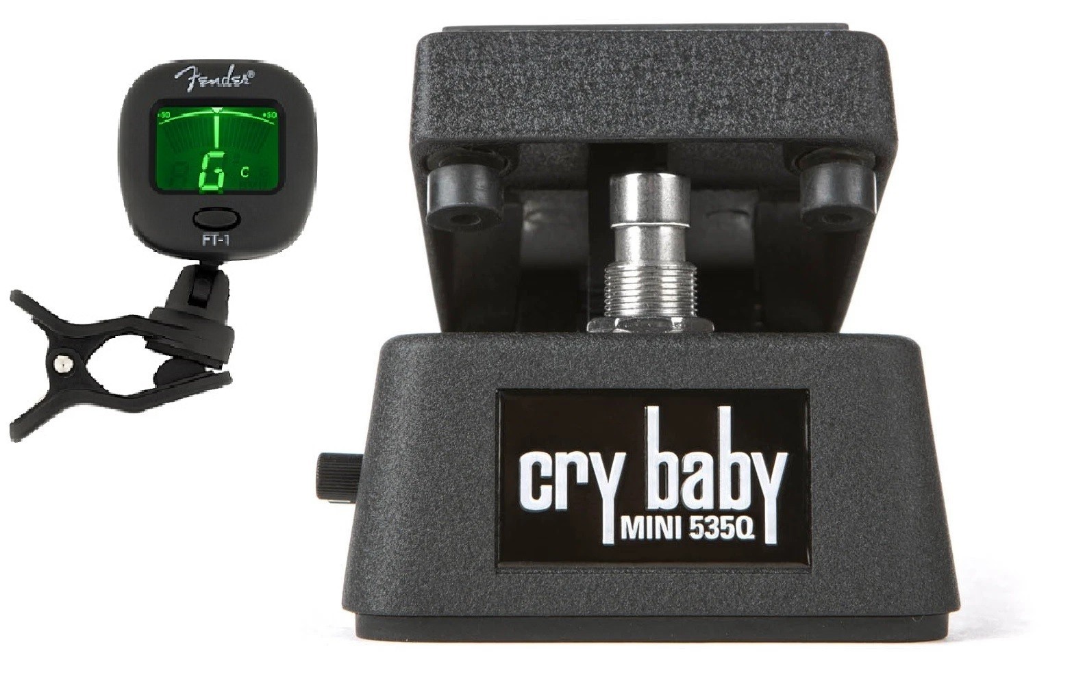 Jim Dunlop Cry Baby Mini 535Q Wah Pedal CBM535Q Half Size (FENDER GUITAR TUNER)