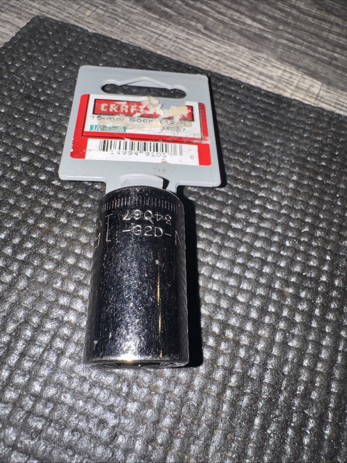 $14 Socket Sears Craftsman 15mm 12 point 1/2'' drive Socket 34067 G2D