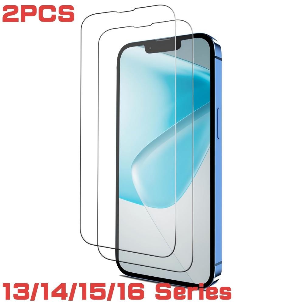 2x Tempered Glass Screen Protector Protection Film for iphone 13/14/15/16 series