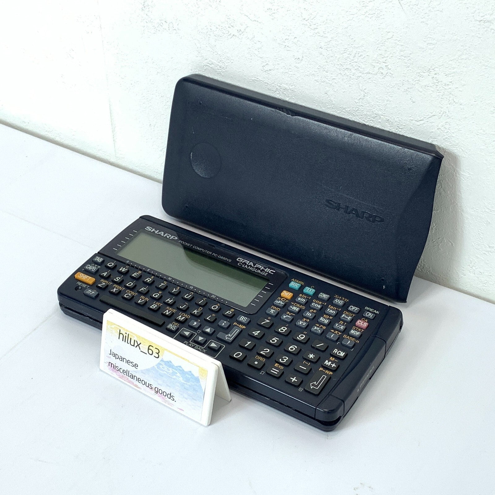 SHARP Pocket computer PC G850VS vintage Function Calculator Tested Japan Pokecom