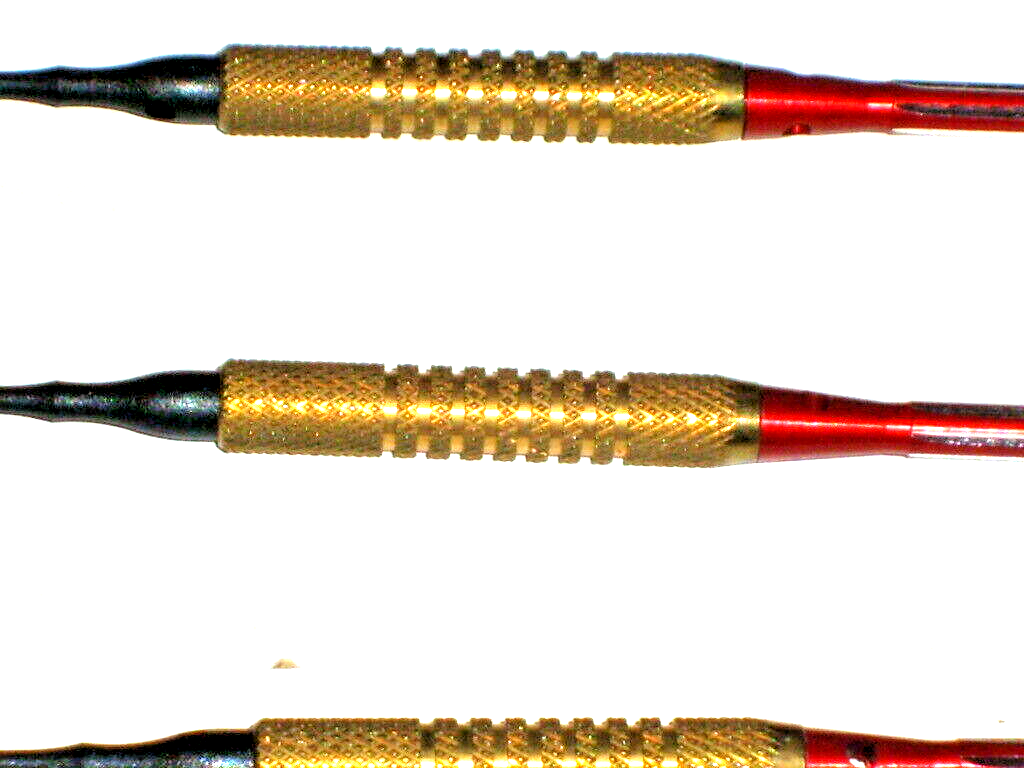 Soft Tip Darts Used, 10 Gram Brass with New Aluminum Shafts and Flights #2941