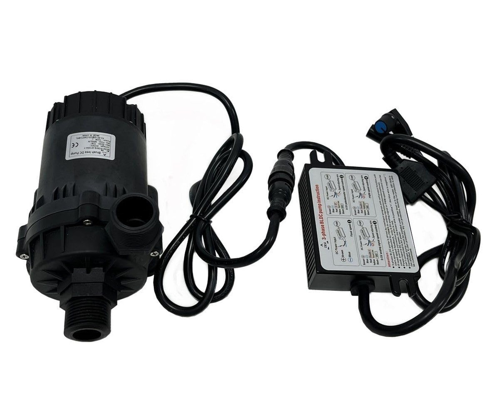 SHYSKY Heavy Duty Low Noise 24V 120W Micro Brushless DC Water Pump DC60G-2412...