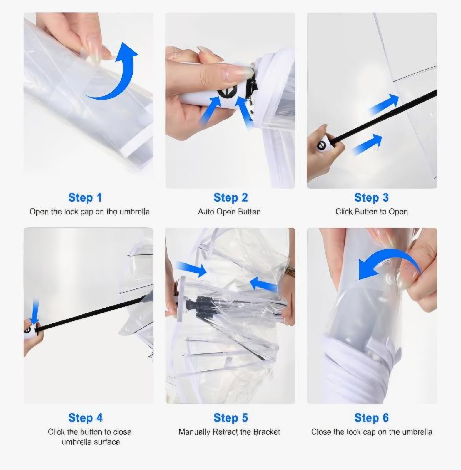 Clear umbrella