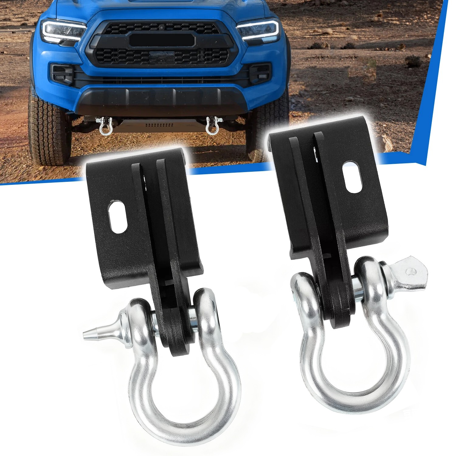 For Toyota Tacoma 2009-2020 21 22 23 Front Demon Tow Hook Bracket D-ring Shackle