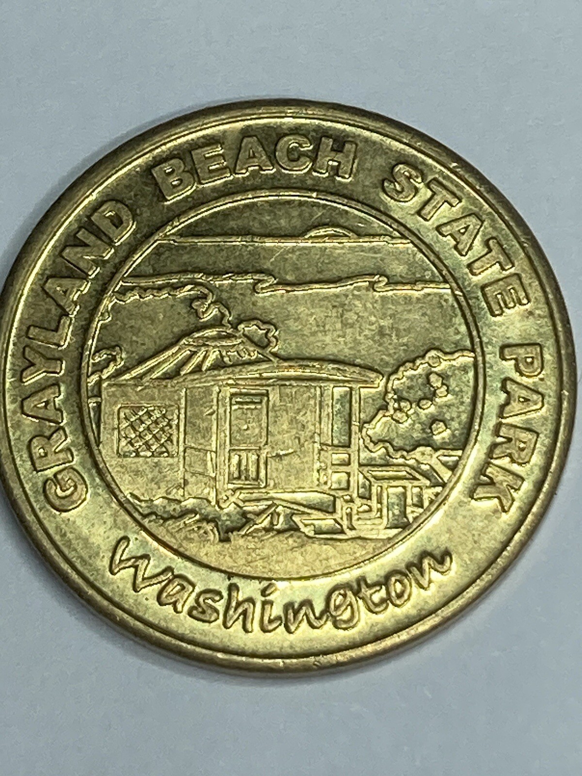 Grayland Beach Washington State Park Souvenir Coin Token 22mm #rf1