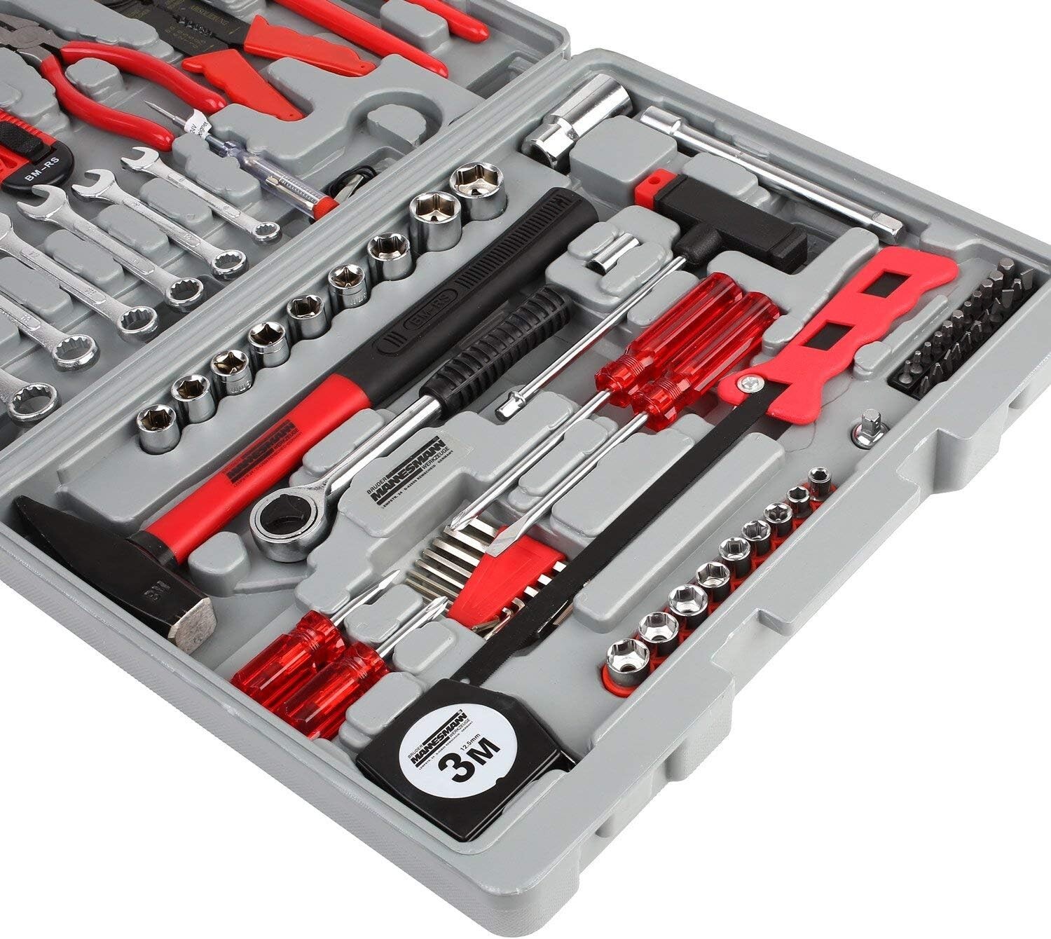 555 PCS Tool kit, Household Tool kit Hand Tool Kit w/Plastic Toolbox Storage Box
