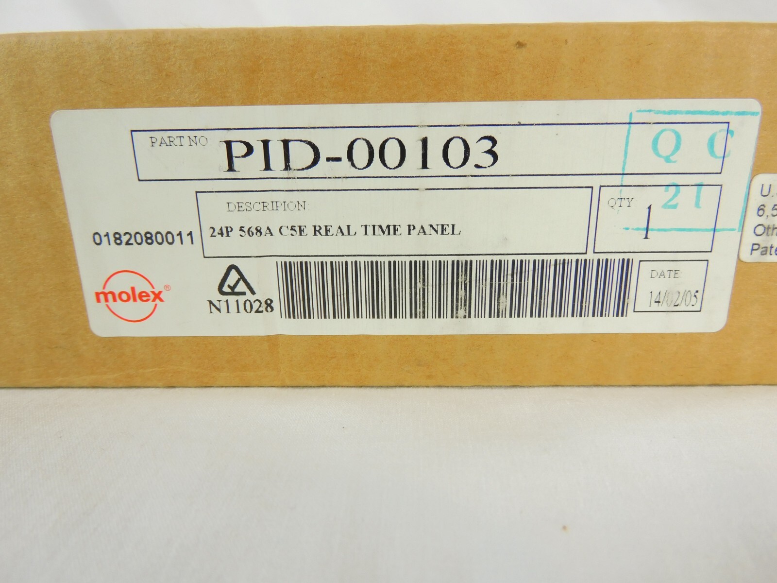 Molex Cat5e 24 Port Real Time Patch Panel PID-00103