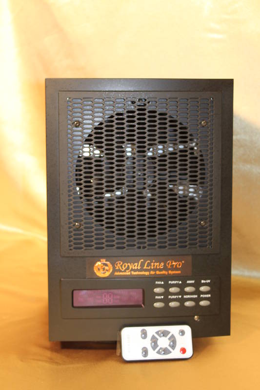 2025 LIVING FRESH AIR PURIFIER OZONE IONIZER HEPA + EcoQuest Plates + orange